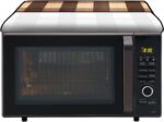 Stylista Microwave Oven Cover for Samsung 21 L Convection CE73JD-B/XTL Gingham Pattern Beige - Image 6