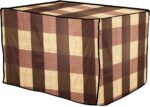 Stylista Microwave Oven Cover for Samsung 21 L Convection CE73JD-B/XTL Gingham Pattern Beige - Image 7