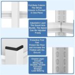 Adjustable 5 Tier Metal Storage Shelves Boltless Assembly Heavy Duty Racks for Warehouse Garage Basement Office (70x30x183cm) Durable and Versatile - Image 7