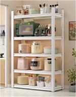 Garage Shelves 5-Tier Metal Shelving Unit, 160cm/183cm High Adjustable Garage Shelves, Industrial Utility Shelf Rack For Garage Warehouse Basement, Boltless Assembly(70x40x160m)