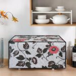 Glassiano Floral and Multi Printed Microwave Oven Cover for Samsung 21 Litre Convection Microwave Oven CE73JD-B/XTL, Black - Image 3