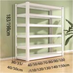 Heavy Duty Storage Shelves, 6-Tier Adjustable Garage Shelving Units, Boltless Assembly, Metal Storage Rack For Warehouse Basement Pantry Office(140x50x198cm) - Image 2