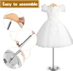 Huaerle 8 Pcs T Shirt Display Stand for Child Adjustable Clothes Rack Display Flexible Shoulder Stand Portable Clothes Hanger Clothing Hanging Rack for Garment Coat Retail Vendor, Height 16-27.9In - Image 3