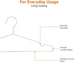 Amazon Basics Stainless Steel Clothes Hangers (20-Pack), Chrome - Image 4