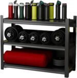 Heavy Duty 5-Tier Garage Shelving Unit - Adjustable Storage Racks with Lockable Wheels Industrial Standalone Shelf for Warehouse Shed and Garage (80×40×80cm)