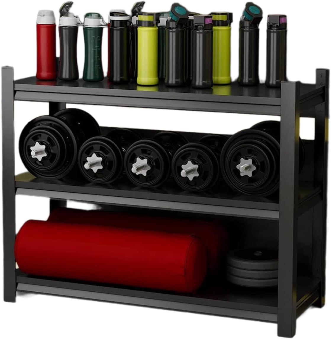 1780680659_61FGQhqb8-L._AC_SL1500_.jpg Heavy Duty 5-Tier Garage Shelving Unit - Adjustable Metal Storage Rack with Lockable Wheels - Industrial Standalone Shelves for Warehouse Shed Home nization (80x40x80cm) - Image 1