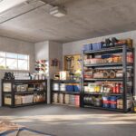 REIBII 72''H Garage Shelving Heavy Duty Garage Storage Shelves 3010LBS Heavy Duty Shelving Adjustable 5 Tier Metal Shelves for Storage Rack,Garage Shelves Utility Shelf 4PC,72" H*35.5" W*16" D - Image 5