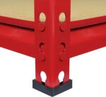 Monster Racking Pack of 4 Garage Shelving Unit - 5 Tier Heavy Duty Rack for Storage Steel Utility Shelves | Metal & MDF Boltless Assembly System | 183cm x 90cm x 45cm | Capacity 7200KG - Image 9