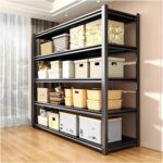5-Tier Metal Shelving Unit, Heavy Duty Adjustable Storage Rack, Boltless Assembly, Industrial Utility Shelf Rack For Supermarket Kitchen Balcony(150x30x160cm) - Image 3