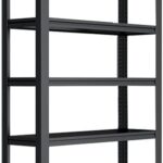 Heavy Duty 5-Tier Metal Storage Shelves Adjustable Boltless Shelving Rack for Garage Warehouse Basement & Pantry nization Easy Assembly Steel Construction