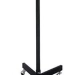 Round turning garment display stand with steel cutting circle