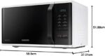 Samsung 23 Liters Solo Microwave with Quick Defrost, White - MS23K3513AW"Min 1 year manufacturer warranty" (UAE version) - Image 2
