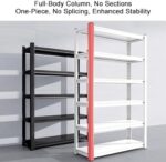 Heavy Duty 5-Tier Metal Storage Shelves Adjustable Boltless Shelving Rack for Garage Warehouse Basement & Pantry nization Easy Assembly Steel Construction - Image 3