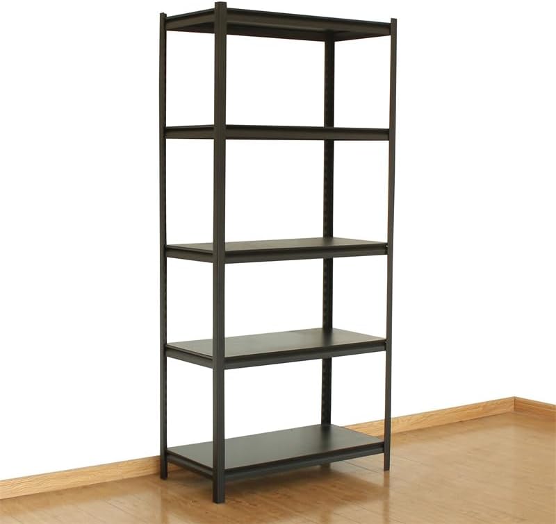41Y48BhKbcL._AC_.jpg Boltless shelf, storage rack, display racks,80x40x200cm 5levels/set. used for office, home and warehouse, make your items more clear to see, easy to find and more tidy - Image 1
