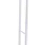 Versa Begna Modern Multi-Functional Valet with 2 Hangers or Coat Hooks for Men or Women Clothing Size 100 H x 28.5 L x 45 W cm, Steel, Black