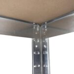 Kinzo Storage Shelving Unit 5 Shelves Heavy Duty Max 750 kg No Screws MDF - Image 6