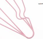 Red Dot Gift® 30-Pack Metal Hanger Shirt Hangers Wire Hanger 40cm Strong Anti-Slip Hangers Space Saving Rubber Coated Hangers Heavy Duty Hangers (30, Baby Pink) - Image 3