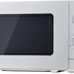 Panasonic NN-SM23QMEPG 20L Solo Microwave with Glass Bowl, 800W, Defrost Setting, 5 Power Levels, Rotary, Compact Design, Timer, Silver