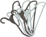 IN.HOUSE Hangers 4Pcs/Lot Portable Clothes Hangers Non-Slip Hook for Suit Coat Closet Garment Outdoor Drying Rack Plastic Clothes Hangers, Assorted Color, Size 41.5x20cm