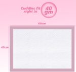 Cute 'n' Cuddle Baby Disposable Changing Mats, 60x45cm Pink Pack of 30, Waterproof, Ultra-Soft & Highly Absorbent Diaper Changing Pads, Leakproof Underpads for Newborns & Infants - Image 2