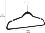Amazon Basics Slim Velvet, Non-Slip Suit Clothes Hangers, Pack of 30, Black/Silver - Image 5