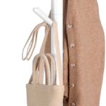 VASAGLE Coat Rack, Solid Wood Coat Stand, Free Standing Hall Coat Tree with 8 Hooks for Coats, Hats, Bags, Purses, for Entryway, Hallway, Rubberwood Hooks and Pole, White RCR010W02