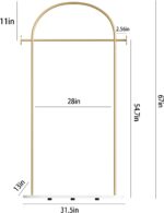TIEOU Metal Gold Coat Rack Freestanding, Entryway Coat Rack Stand, Hat Coat Hanger Stand, Hall Tree Coat Rack, Small Clothing Rack, Clothes Garment Rack, Modern. - Image 3