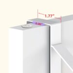 Over The Door Clothes Hanger with 2 Hooks, Stainless Steel Over The Door Hangers for Clothes with Storage Rack, Clothing Hanger Drying Racks for Laundry, Washroom, Fits Door Up to 1.77", White - Image 7