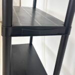 Top Home Solutions 5 Tier 60cm Wide Heavy Duty Black Plastic Shelving Unit Storage Organiser Garage Pantry Racking Shelf Shelves Workbench Workman Bays Racking Tools Paint Stationary Parts (1) - Image 2