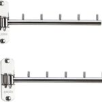 Wall Mounted Clothes Hanger,Stainless Steel Hook Holder,Space Saving Clothing Hanging System Closet Storage Organizer Drying Rack Coat Hook for Bathroom,Bedroom,Laundry Room (Stainless Steel(1 pcs))
