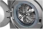 LG 10 Kg Washer & 7 Kg Dryer Front Load AI DD Steam+ Bigger 1400 RPM Color Silver Model - F4V5RGP2T (International Version). - Image 3