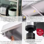 5 Tier Adjustable Stainless Steel Shelving Unit Heavy Du Standing Shelf for Home Kitchen Office Ga & Restaurant Sto Soluts - Image 6