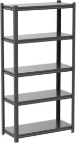 5 Tier Garage Shelving, Storage Shelves Heavy Duty Shelving, Adjustable Metal Shelf Rack and Shelf Units, Garage Shelving Heavy Duty Warehouse Industrial Shelving, 35.4" W X 15.8" D X 72" H - Image 4
