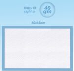 Cute 'n' Cuddle Baby Disposable Changing Mats, 60x45cm Blue Pack of 30, Waterproof, Ultra-Soft & Highly Absorbent Diaper Changing Pads, Leakproof Underpads for Newborns & Infants - Image 2