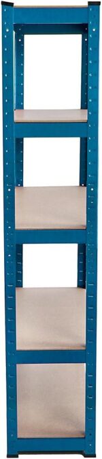 Home Vida 5 Tier Heavy Duty Shelf Storage Steel Shelving Rack Heavy Duty Kitchen Garage Racking, 875 kg Capacity, Large, Blue - Image 5