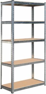 Hilka Tools SHG5175 175Kg 5 Tier Boltless Shelving, Silver