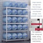 5 Tier Adjustable Stainless Steel Shelving Unit Heavy Du Standing Shelf for Home Kitchen Office Ga & Restaurant Sto Soluts - Image 5