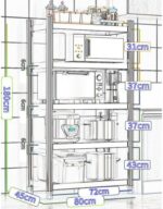5-Tier Adjustable Stainless Steel Shelving Unit - Standing Shelf for Home Kitchen Office Ga Restaurant & Warehouse Sto Soluts - Image 2