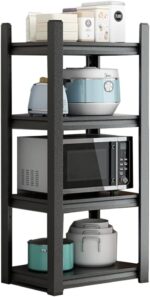 Heavy Du 3 5 Tier Adjustable Metal Sto Rack Kitchen er's Shelf Versatile Shelving Unit for Ga Office Living Room Outdoor Black 50x35x118cm
