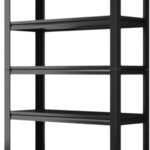 5-Tier Heavy Duty Garage Shelving Unit - Adjustable Metal Storage Rack with Lockable Wheels Industrial Standalone Shelf for Warehouse Shed and Home nization (90×40×183cm)