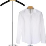 Adjustable T Shirt Display Adult,T Flexible Shoulder Stand, Rack Portable Hanging Black Metal Clothes Hanger For Clothing Garment Coat Retail Vendor,Height 16-27.9 Inch
