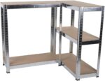 Kinzo Storage Shelving Unit 5 Shelves Heavy Duty Max 750 kg No Screws MDF