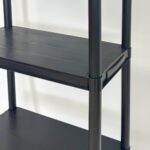 Top Home Solutions 5 Tier 60cm Wide Heavy Duty Black Plastic Shelving Unit Storage Organiser Garage Pantry Racking Shelf Shelves Workbench Workman Bays Racking Tools Paint Stationary Parts (1) - Image 3