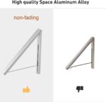 Wall Mounted Drying Rack Clothes Hanger Folding Wall Coat Racks Aluminum Home Storage Organiser Space Savers - Image 5