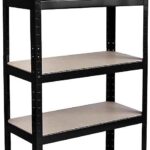 Home Vida 5 Tier Black Heavy Duty Adjustable Steel Garage Shelving Unit (H) 1800mm (W) 900mm - 875kg Weight Capacity