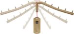 Sumnacon Stainless Steel Clothes Hanger Rack-Wall Mount Garment Hook with Swing Arm, Sturdy Coat Robe Storage Organizer for Laundry Room Bedrooms Clothing Drying Rack with 5 Hooks, Gold - Image 5