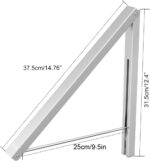 Wall Mounted Drying Rack Clothes Hanger Folding Wall Coat Racks Aluminum Home Storage Organiser Space Savers - Image 6