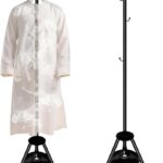183cm Clothes Stand with Incense Burner – Metal Garment Rack with Hooks & Steam Holes for Abayas, Thobes, Coats – Bakhoor Burner Hanger for Home, Office, or Hotel – Heavy-Duty & Space-Saving Design