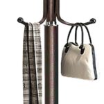 ORCHID M® Coat Racks, Coat Stand Metal Hat Heavy Bedroom Hallway Free Standing Clothes Hat Rack Hangers Hat Hanger Holde