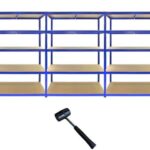 Monster Racking 5 T-Rax Heavy Duty Shelves Industrial Garage Storage Solutions, 280kg/shelf, 120cm x 60cm x 180cm